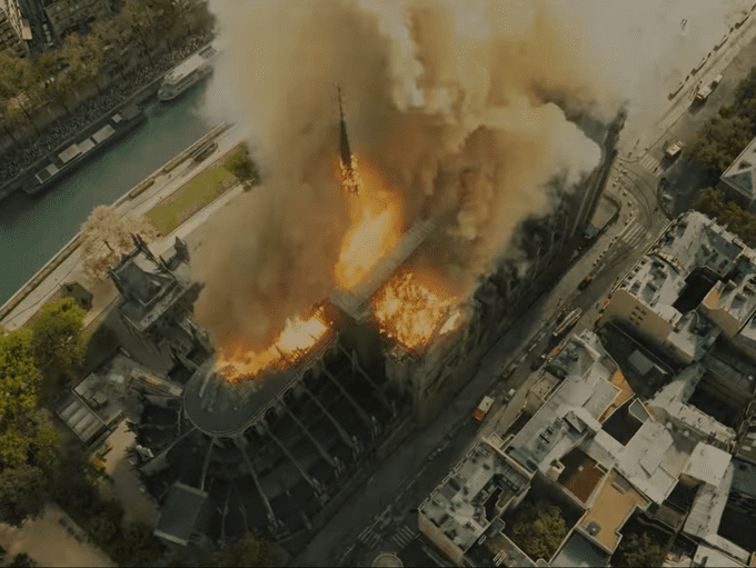 "Notre Dame on fire" In cinemas from August 19